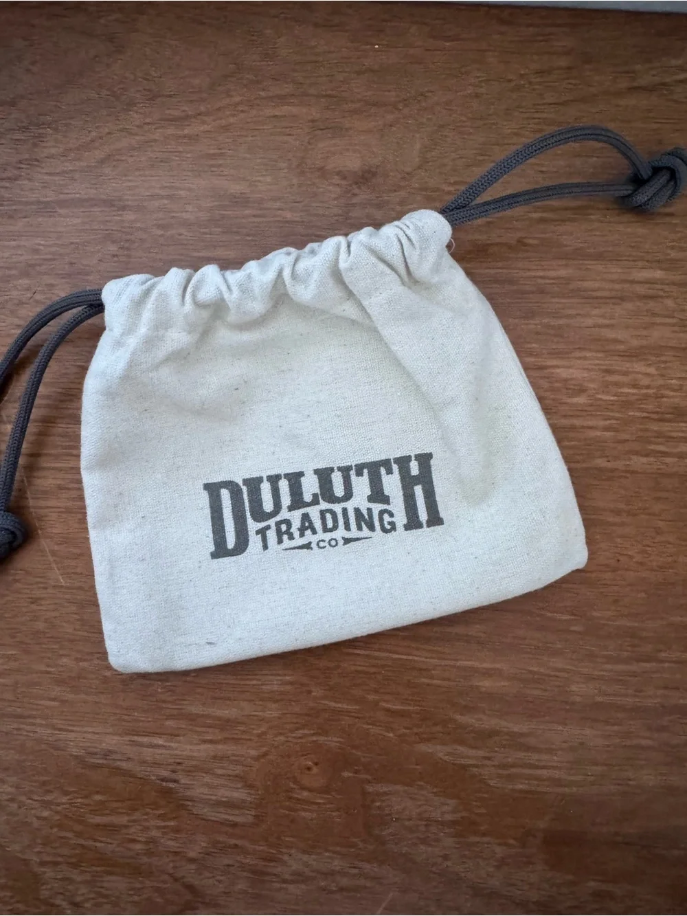 Duluth Trading Co. Black Pebble 100% Leather Lifetime Zipper Pouch with Dust Bag